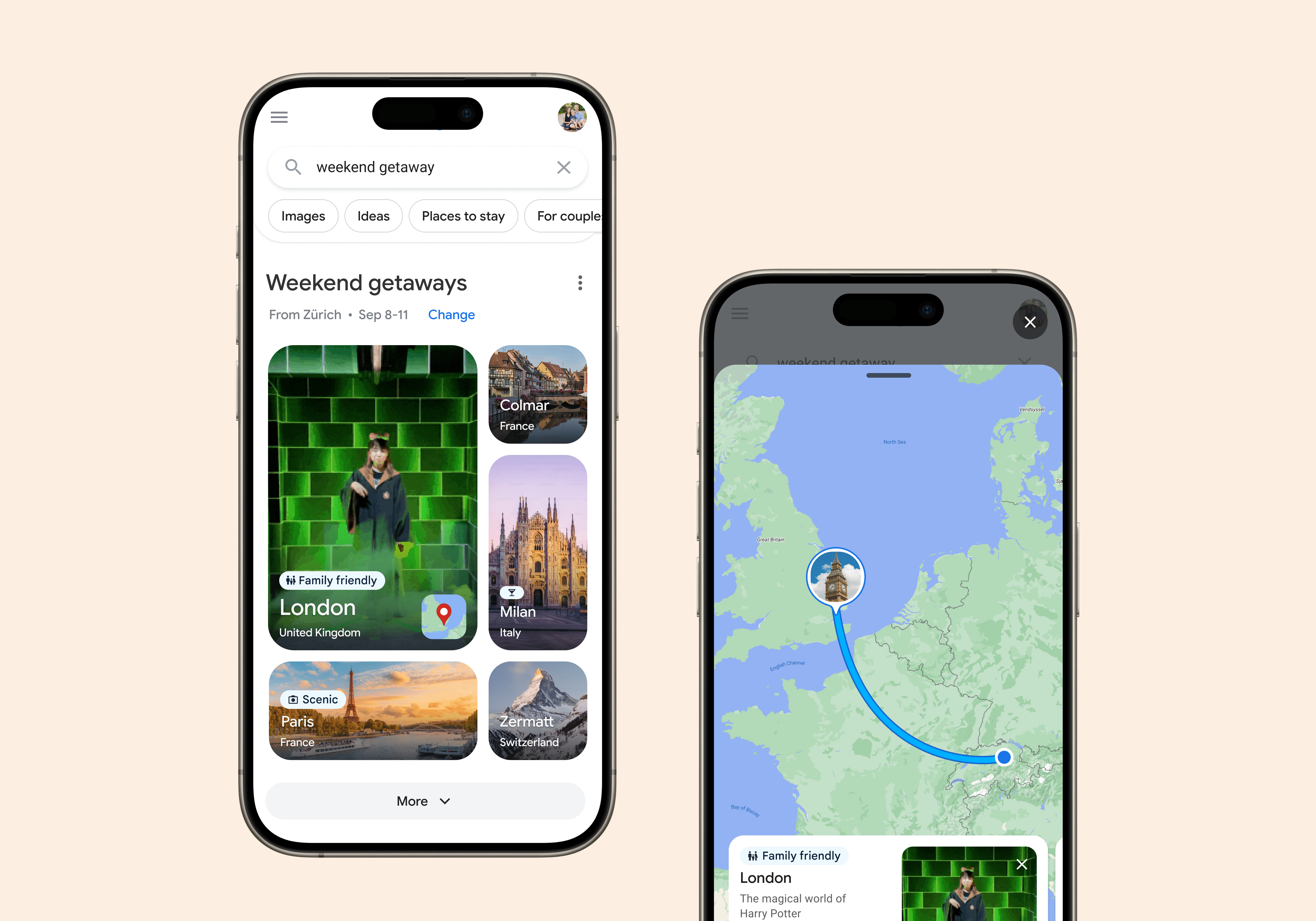 Reimagining travel planning on Google Search project preview
